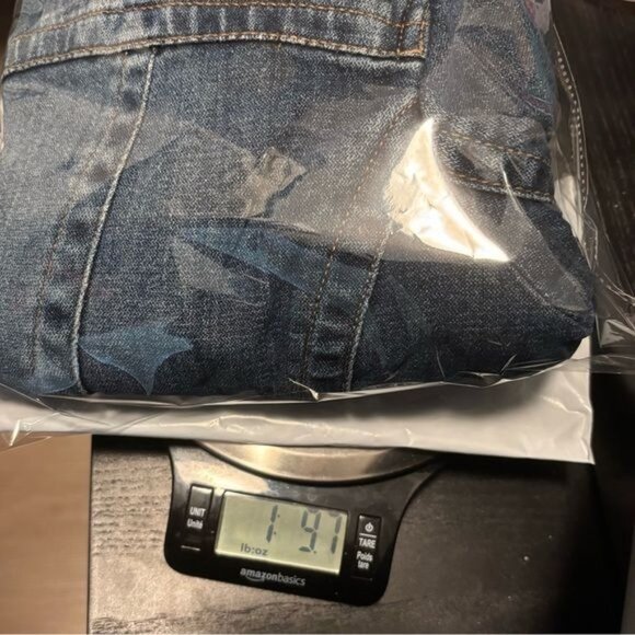 Eddie Bauer Blazer XL Denim VTG Button Up Pockets Slit Boho Streetwear Cowgirl - Picture 12 of 12